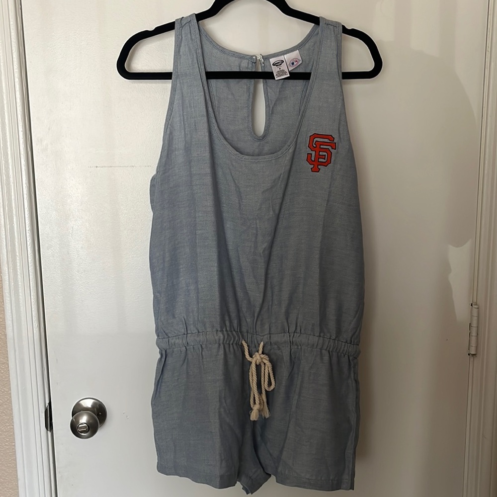 Never worn size medium San Francisco giants romper